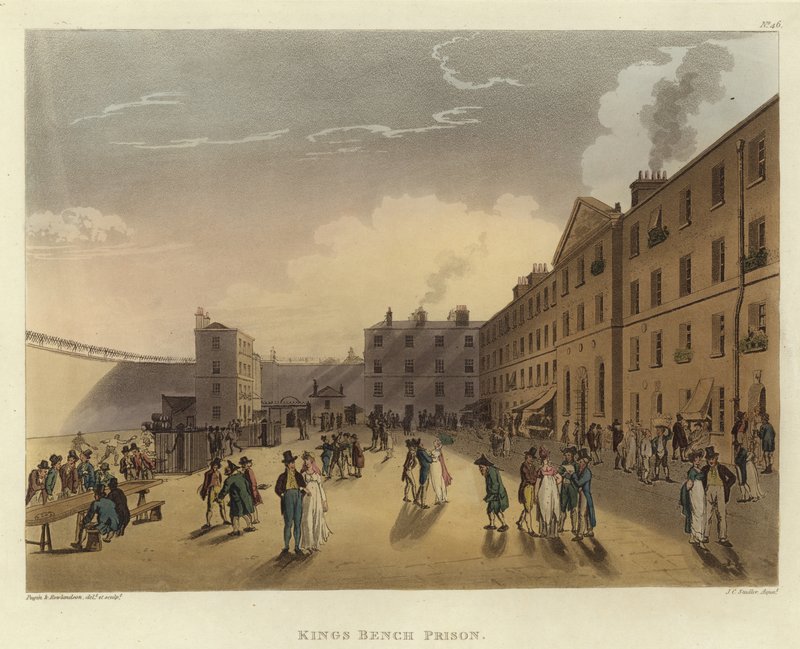 Kings Bench Prison av Pugin and Rowlandson