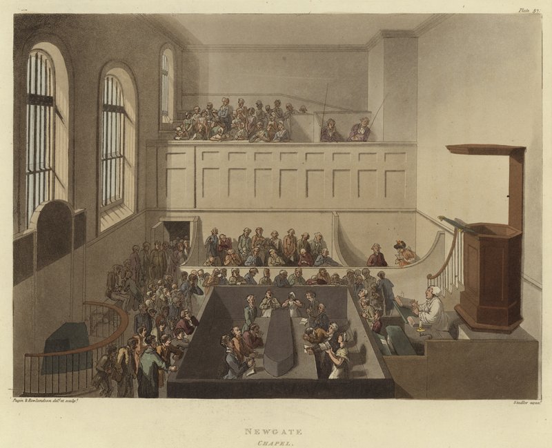 Newgate av Pugin and Rowlandson