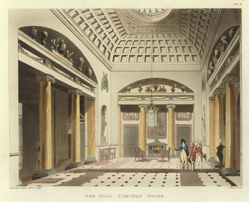 Hallen av Pugin and Rowlandson