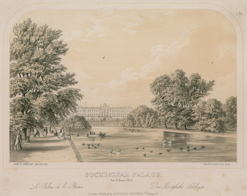 Buckingham Palace fra St James