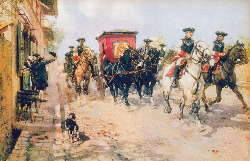 Promenade av storhertug Pietro Leopoldo av Raffaello Sorbi