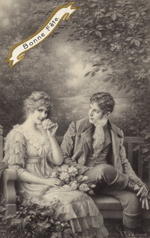 Par på en benk av Raimund Ritter Von Brennerstein Wichera
