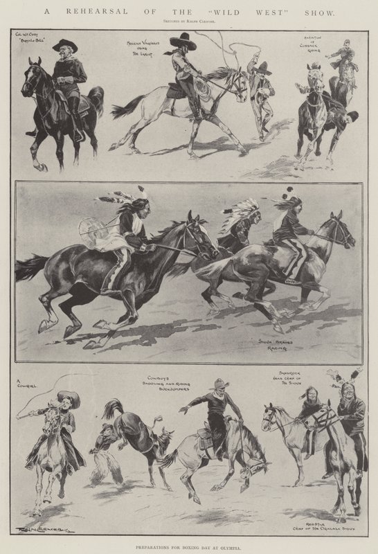 En repetisjon av Wild West Show av Ralph Cleaver