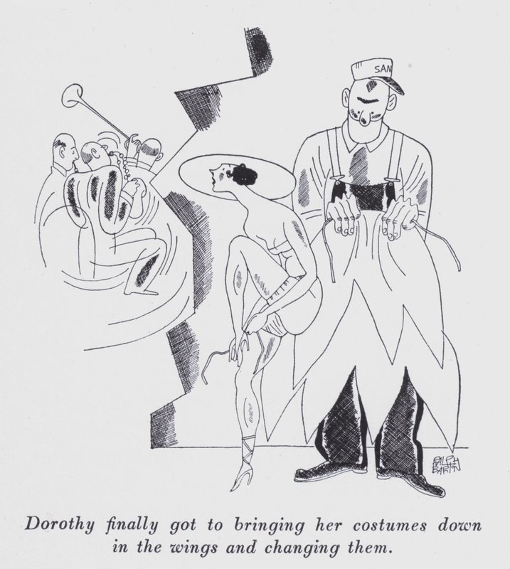 Illustrasjon for "But Gentlemen Marry Brunettes" av Anita Loos (litho) av Ralph Barton