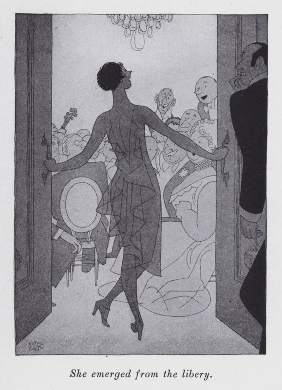 Illustrasjon for "But Gentlemen Marry Brunettes" av Anita Loos (litho) av Ralph Barton