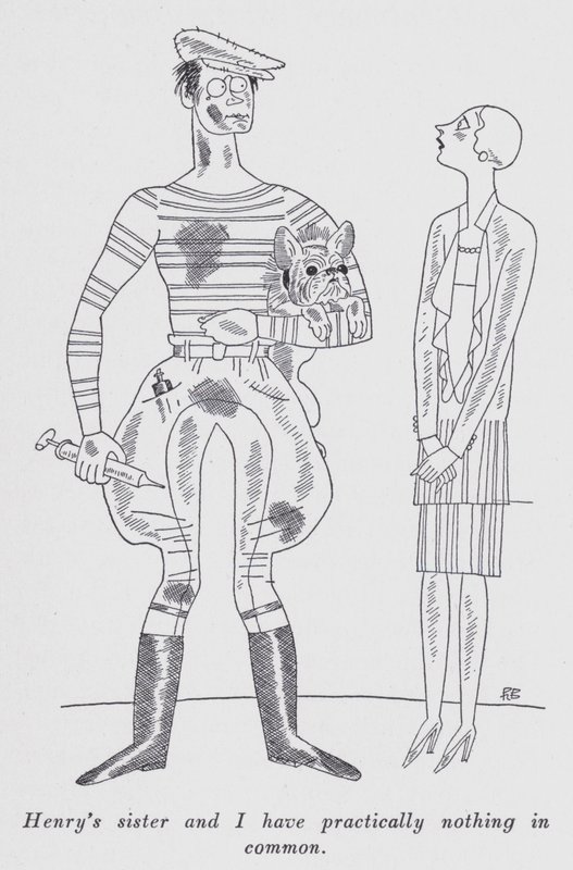 Illustrasjon for "But Gentlemen Marry Brunettes" av Anita Loos (litho) av Ralph Barton