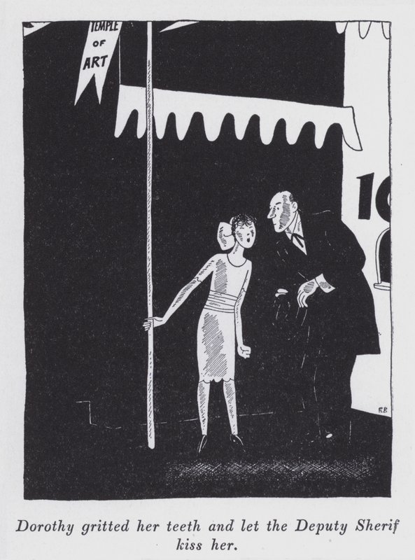 Illustrasjon for "But Gentlemen Marry Brunettes" av Anita Loos (litho) av Ralph Barton
