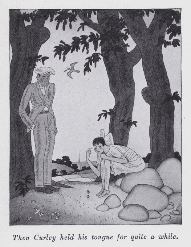 Illustrasjon for "But Gentlemen Marry Brunettes" av Anita Loos (litho) av Ralph Barton
