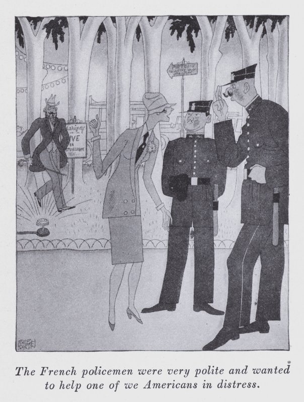 Illustrasjon for "But Gentlemen Marry Brunettes" av Anita Loos (litho) av Ralph Barton