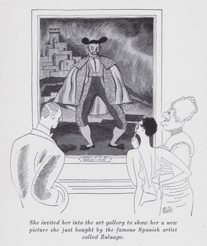 Illustrasjon for "But Gentlemen Marry Brunettes" av Anita Loos (litho) av Ralph Barton