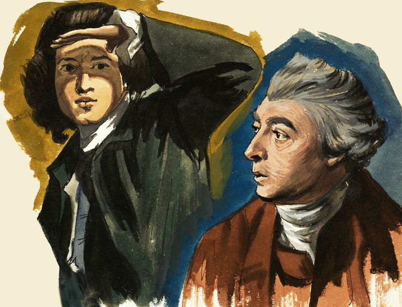 Sir Joshua Reynolds og Thomas Gainsborough av Ralph Bruce
