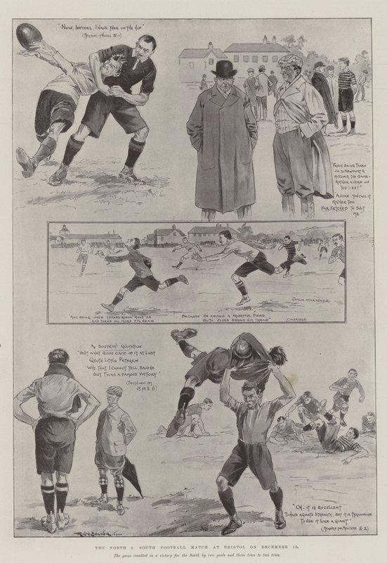 North v South Football Match i Bristol, 15. desember av Ralph Cleaver
