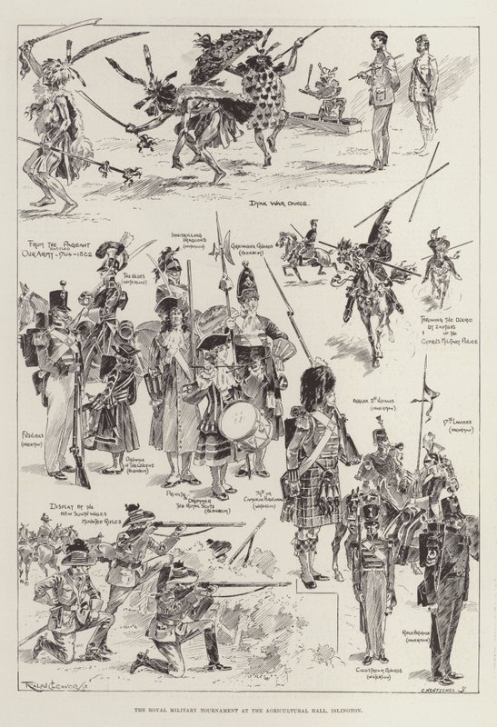 Royal Military Tournament i Agricultural Hall, Islington av Ralph Cleaver