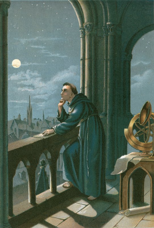 Roger Bacon i sitt observatorium i Oxford av Ramon Puiggari