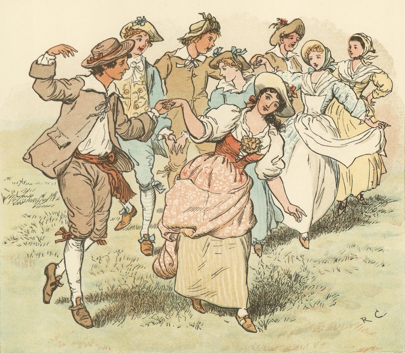 Kom Lasses og gutter av Randolph Caldecott