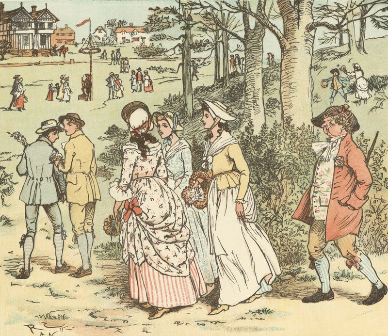 Kom Lasses og gutter av Randolph Caldecott