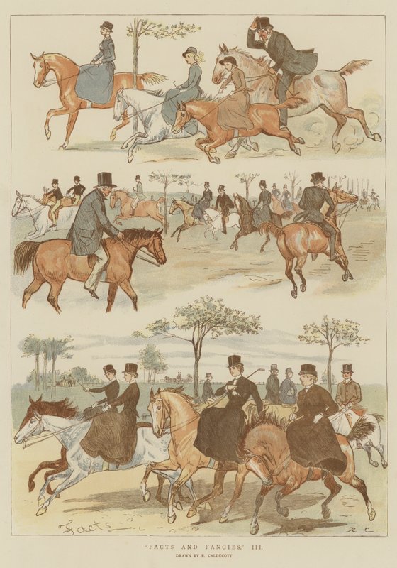 Facts and Fancies, III (chromolitho) av Randolph Caldecott