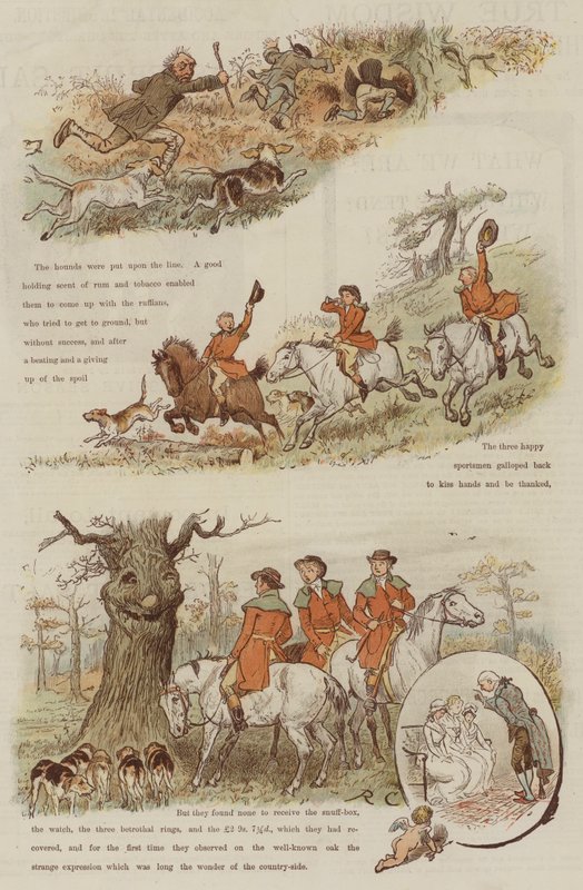 The Legend of the Laughing Oak (chromolitho) av Randolph Caldecott