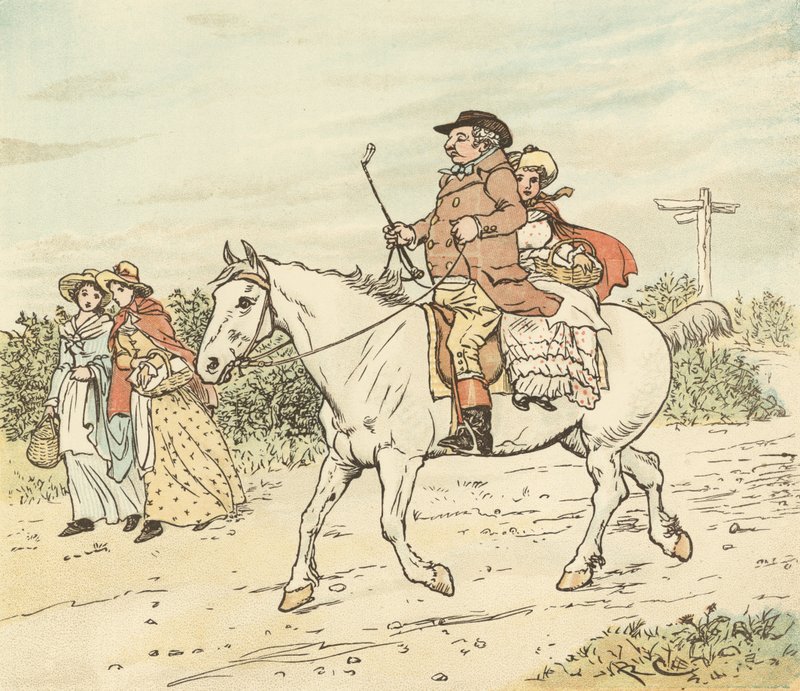 En bonde gikk på trav på sin grå hoppe av Randolph Caldecott