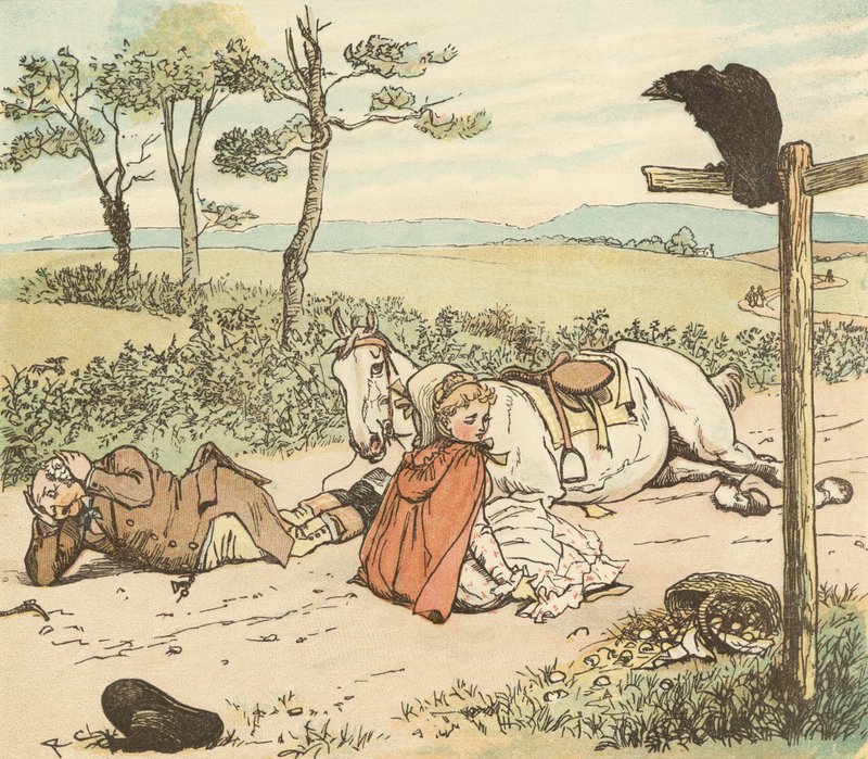 En bonde gikk på trav på sin grå hoppe av Randolph Caldecott