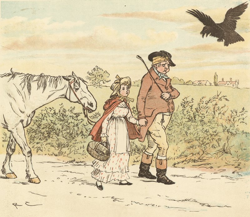En bonde gikk på trav på sin grå hoppe av Randolph Caldecott