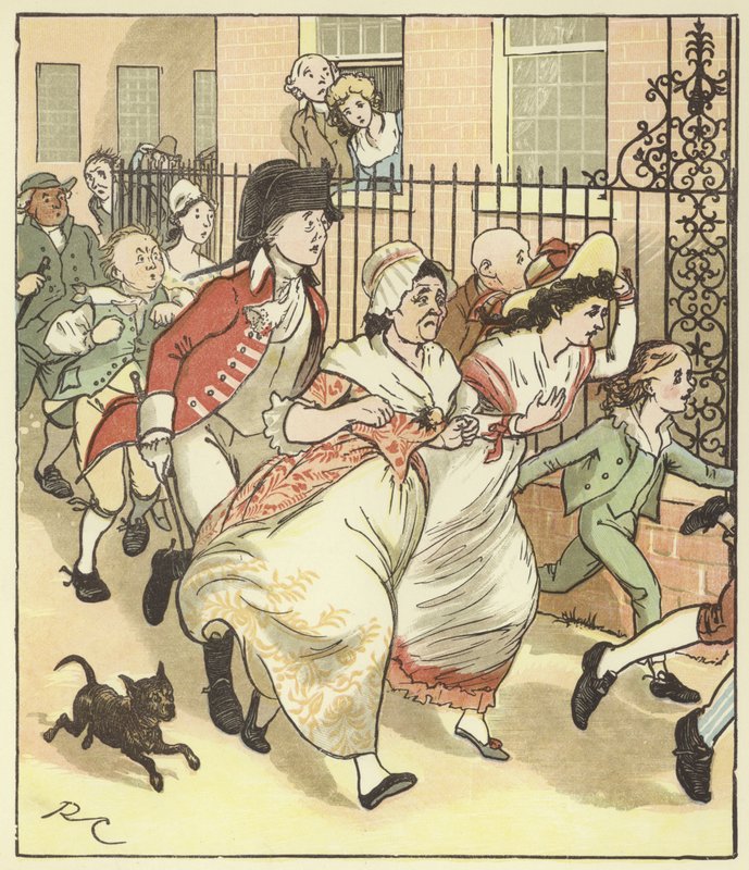 En elegi ved døden til en gal hund av Randolph Caldecott