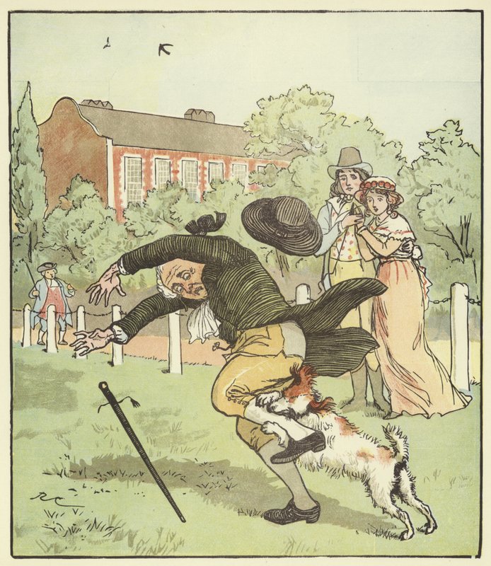 En elegi ved døden til en gal hund av Randolph Caldecott