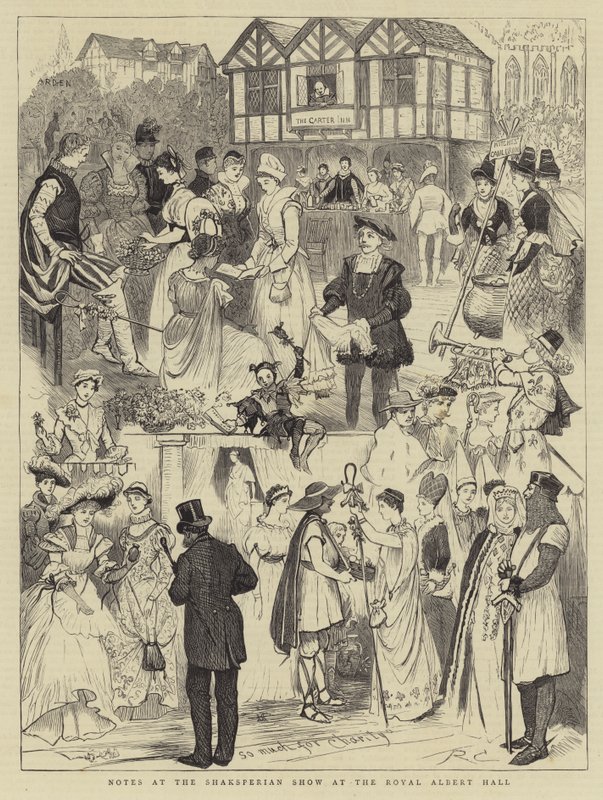 Notater på Shakespeare-showet i Royal Albert Hall av Randolph Caldecott