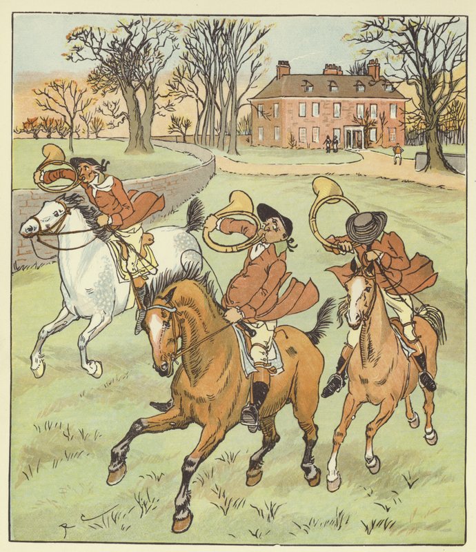 De tre joviale jegerne av Randolph Caldecott