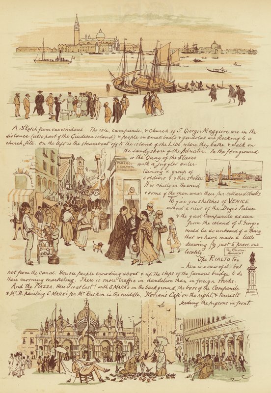 Til våre venner som aldri har vært i Venezia (chromolitho) av Randolph Caldecott