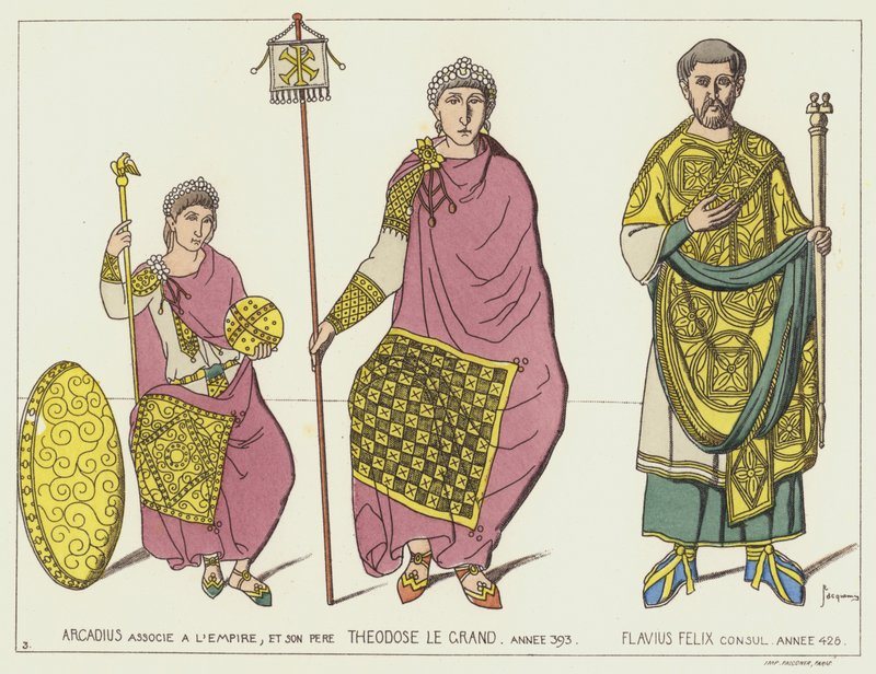 Arcadius og Theodosius av Raphael Jacquemin