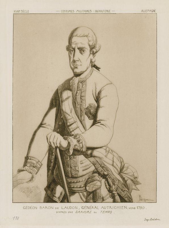 Baron Gideon von Laudon, østerriksk general, rundt 1790 av Raphael Jacquemin