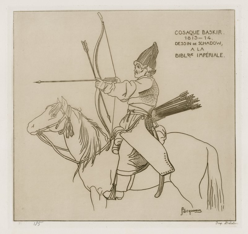 Basjkir-kosakk, 1813-1814 av Raphael Jacquemin