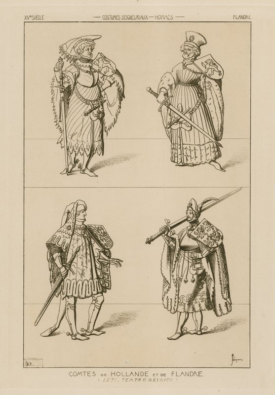 Grever av Holland og Flandern, 1400-tallet av Raphael Jacquemin