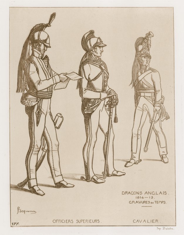 Engelske dragoner, 1814-15 av Raphael Jacquemin