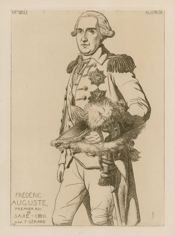 Frederick Augustus, den første kongen av Sachsen (1811) av Raphael Jacquemin