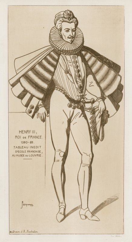 Henrik III, konge av Frankrike, 1580-89 av Raphael Jacquemin
