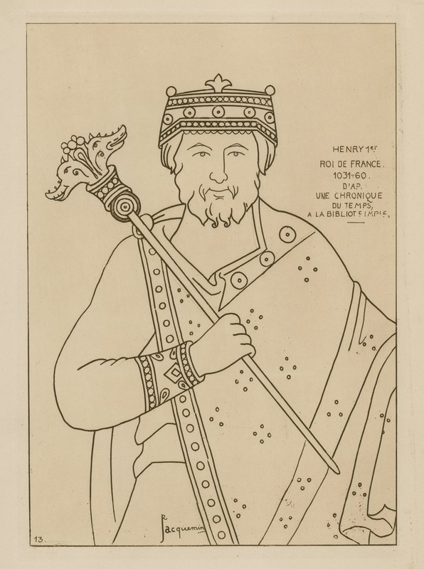 Henrik I, konge av Frankrike, 1031-1060 av Raphael Jacquemin