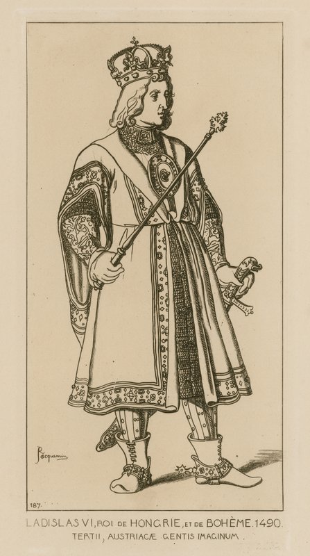 Ladislaus VI, konge av Ungarn og Böhmen, 1490 av Raphael Jacquemin