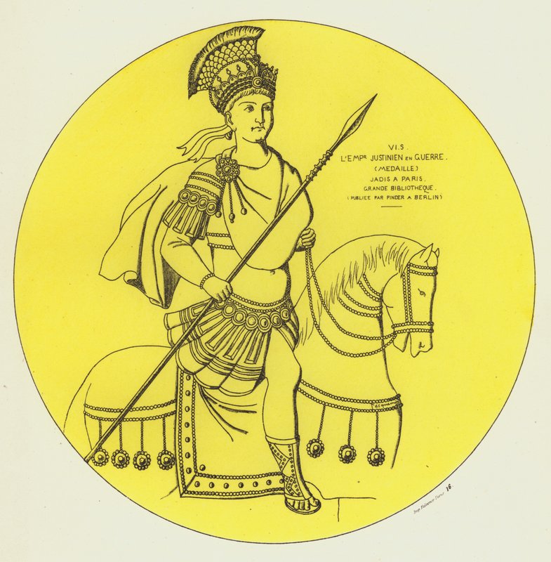 Keiser Justinian i krig av Raphael Jacquemin