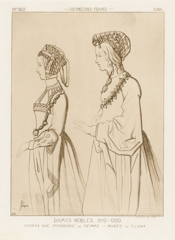 Adle kvinner, 1510-1520 av Raphael Jacquemin