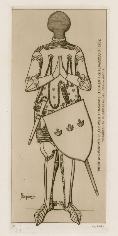 Pierre de Chantemelle, fransk ridder, Lord of Flavacourt, 1352. av Raphael Jacquemin