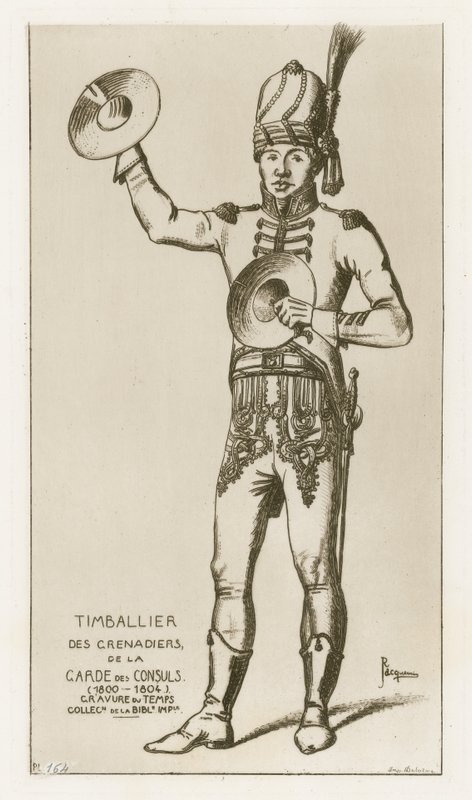 Timbalier av grenaderene til konsulgarden (1800-1804) av Raphael Jacquemin