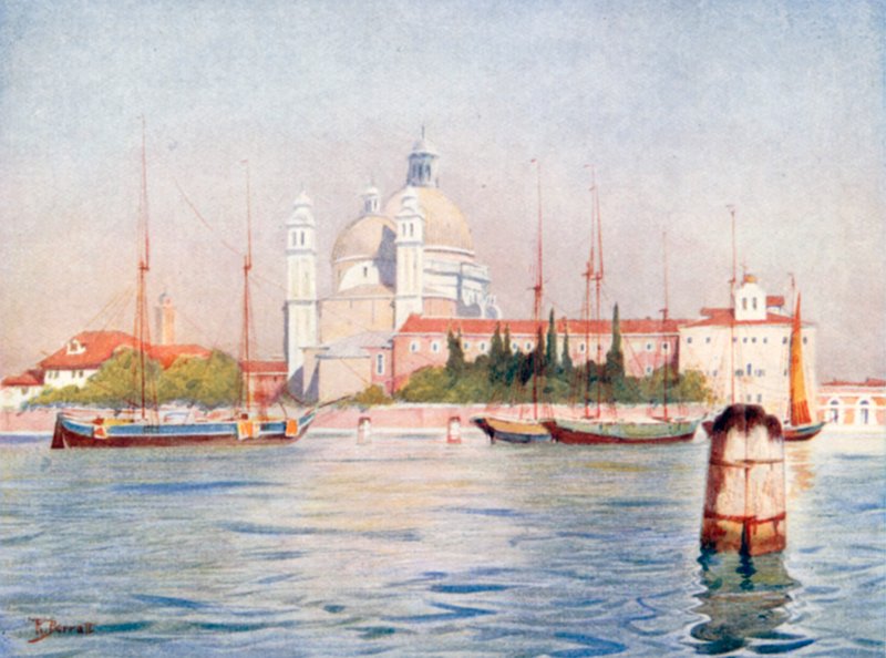 Santa Maria Della Salute (farge litho) av Reginald Barratt