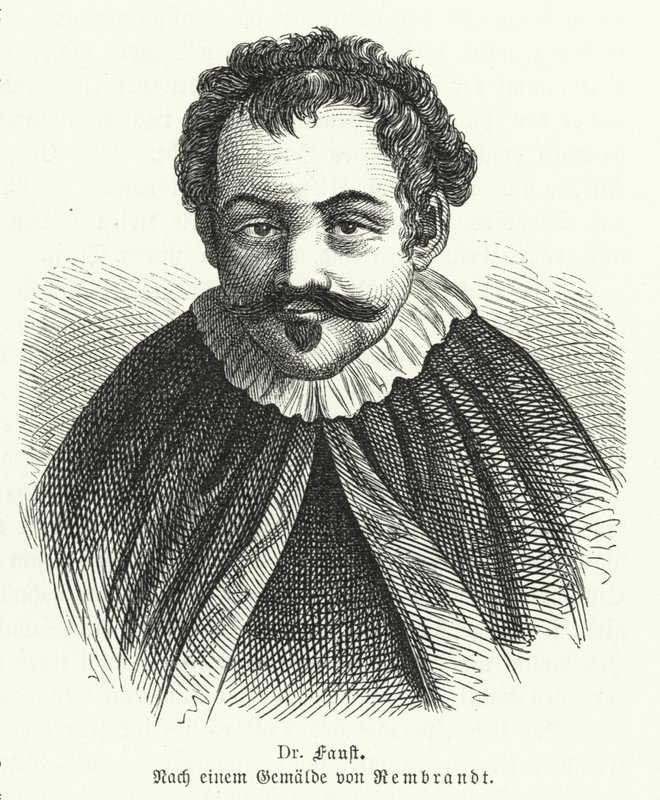 Dr Faust av Rembrandt van Rijn