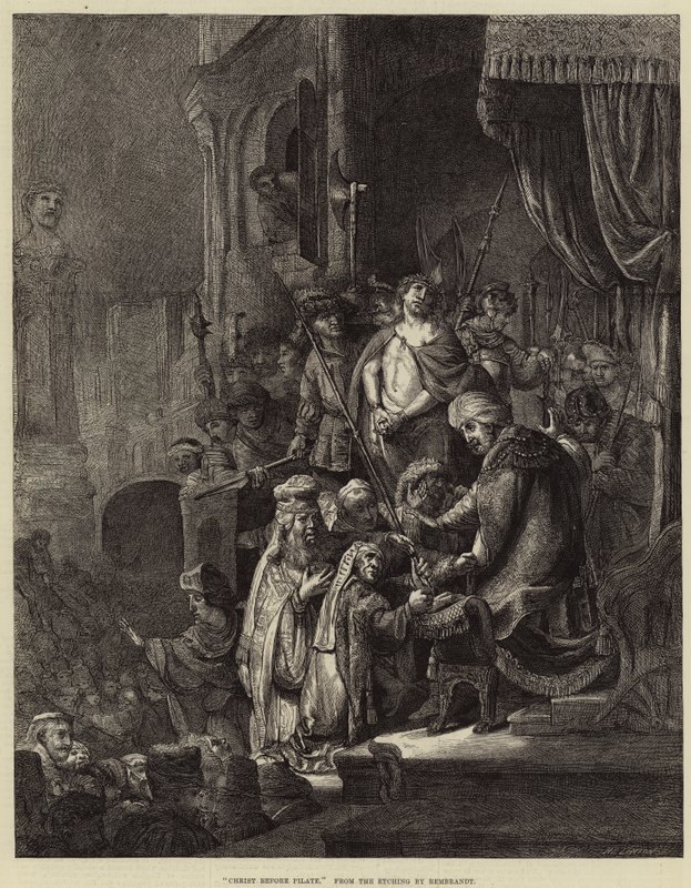 Kristus før Pilatus av Rembrandt van Rijn