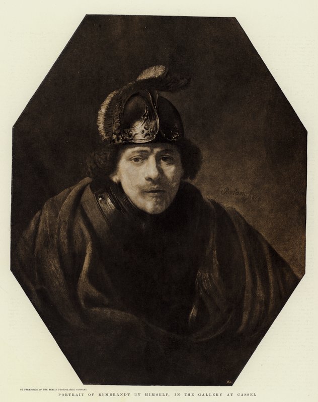 Portrett av Rembrandt av seg selv, i Galleriet på Cassel av Rembrandt van Rijn