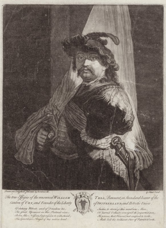Portrett av William Tell av Rembrandt van Rijn