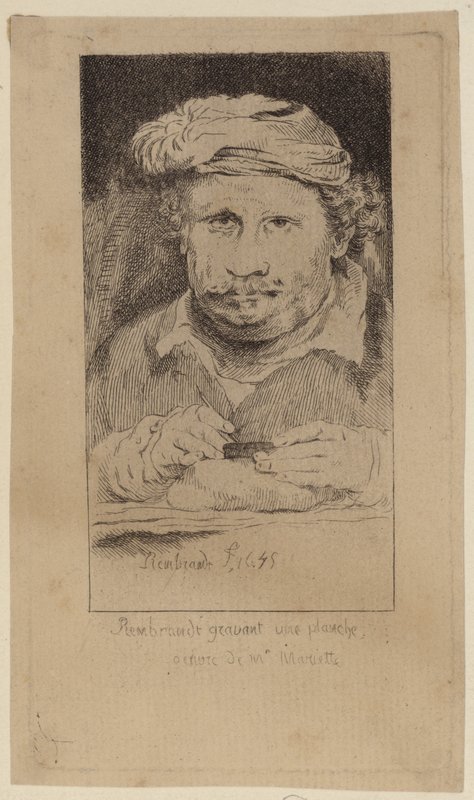Rembrandt 1645 selvportrett i samlingen til Mariette av Rembrandt van Rijn