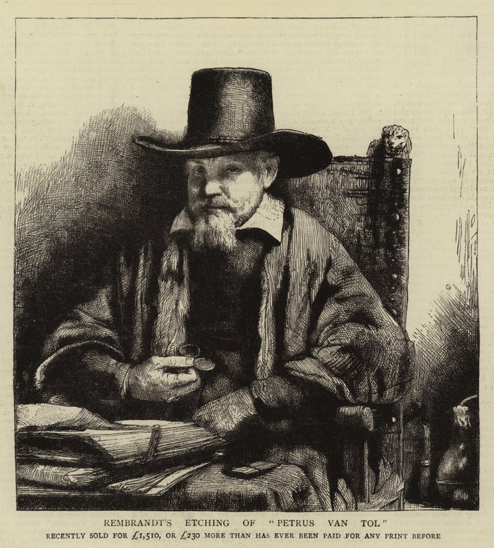 Rembrandts etsning av Petrus van Tol av Rembrandt van Rijn